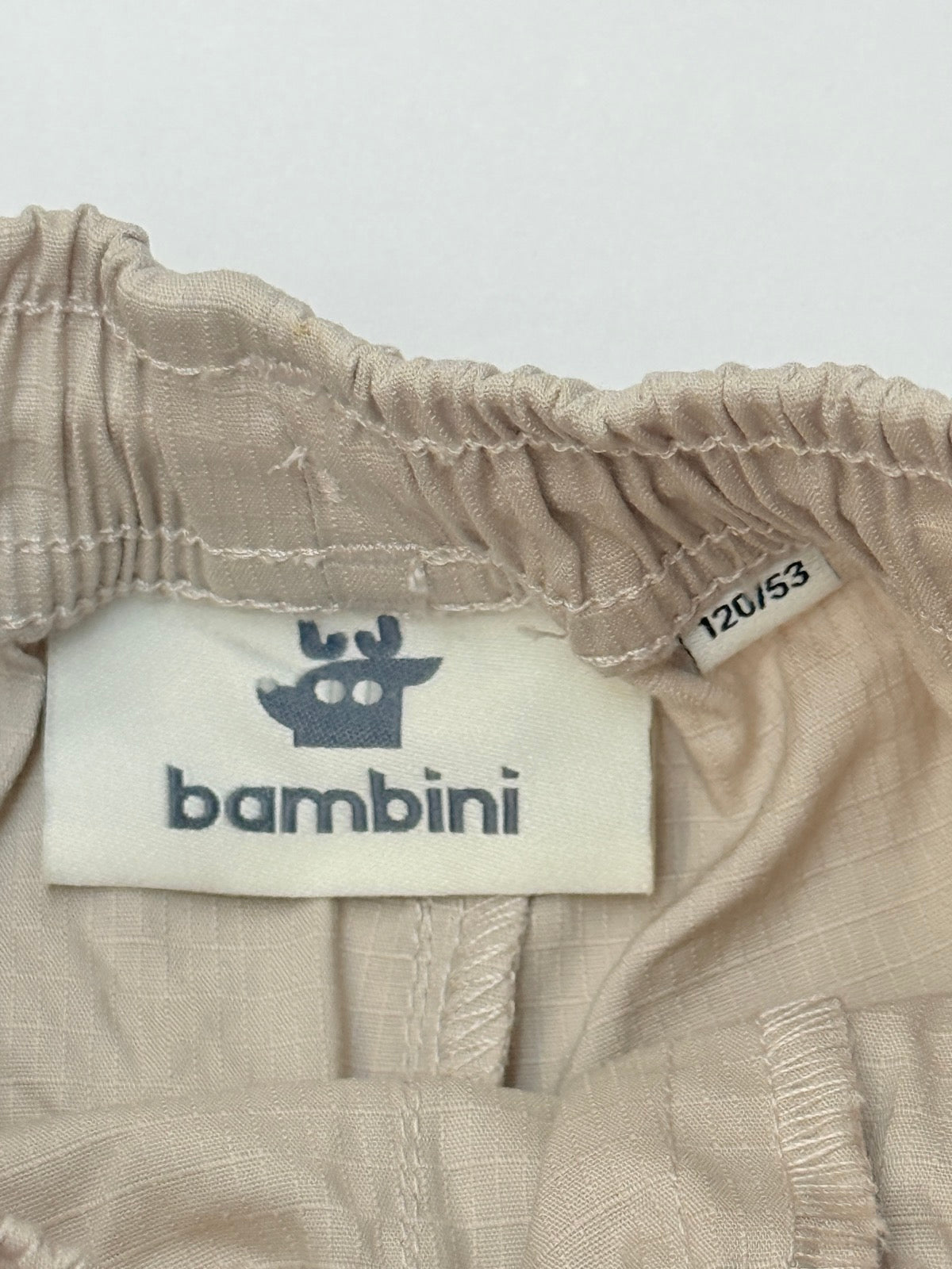 Bambini Khaki Cargo Shorts Size 5-6Y