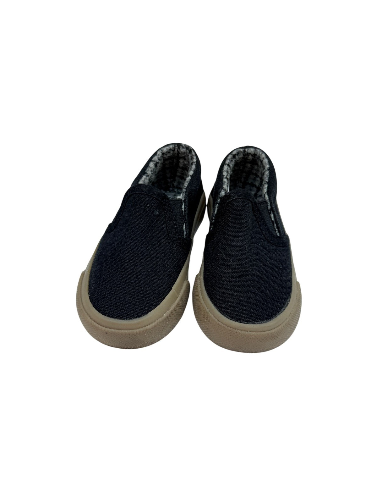 Black Canvas Slip-On Sneakers Toddler Size 5