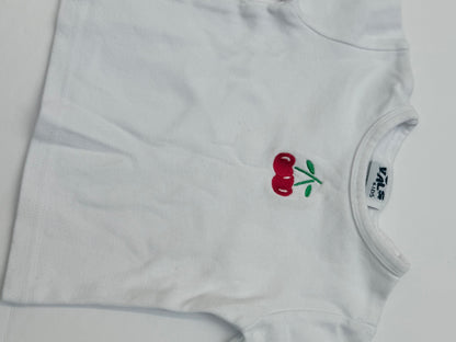 Vals Kids Cherry Embroidered T-Shirt 3Y