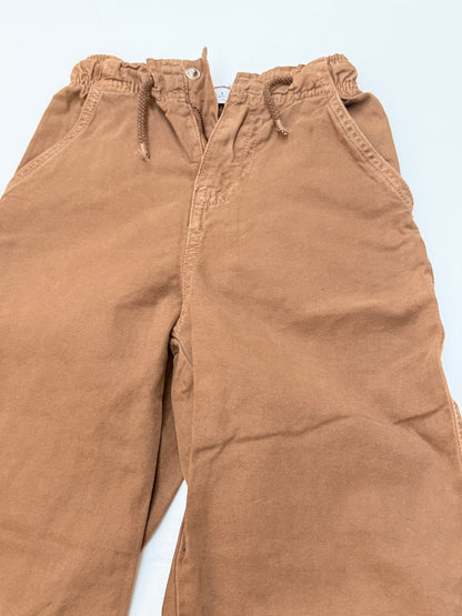 Zara Brown Twill Joggers Size 5Y