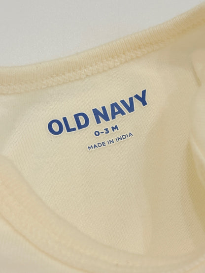 Old Navy Cream Bodysuit 0-3M