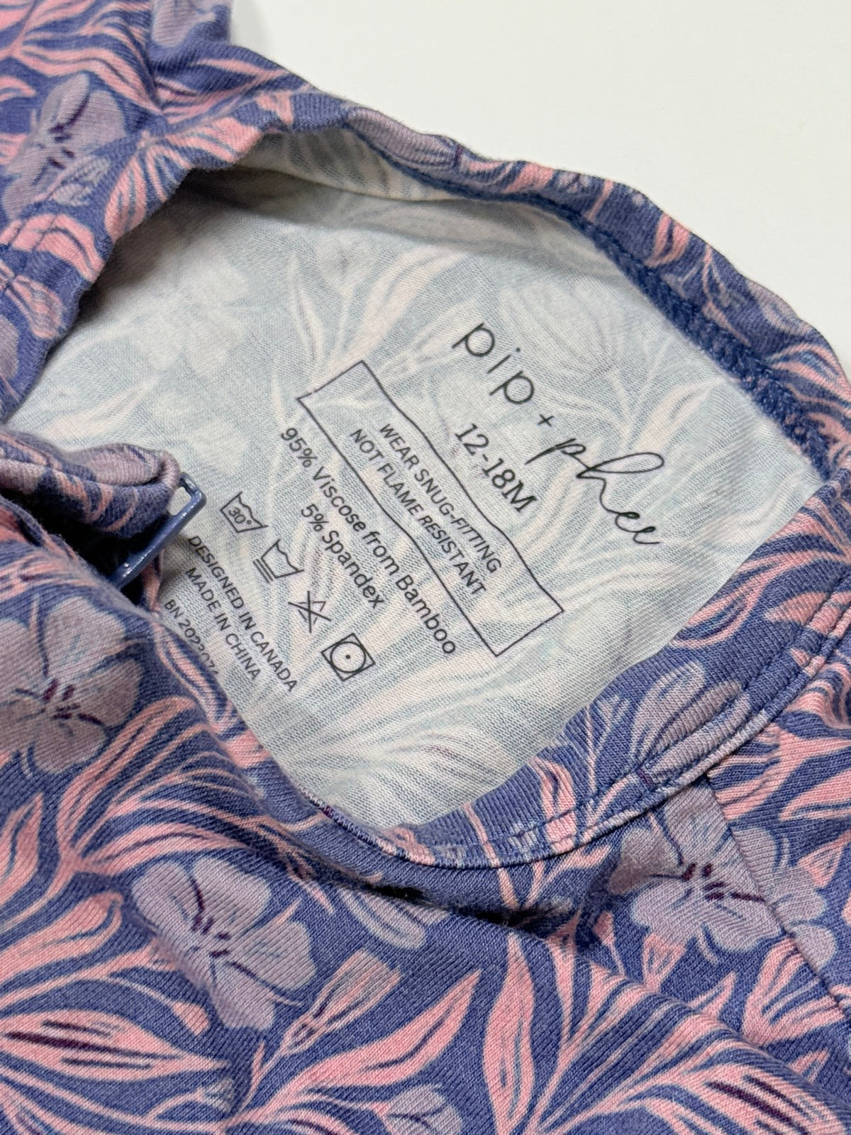 Pip + Phee Floral Footed Sleeper 12-18M