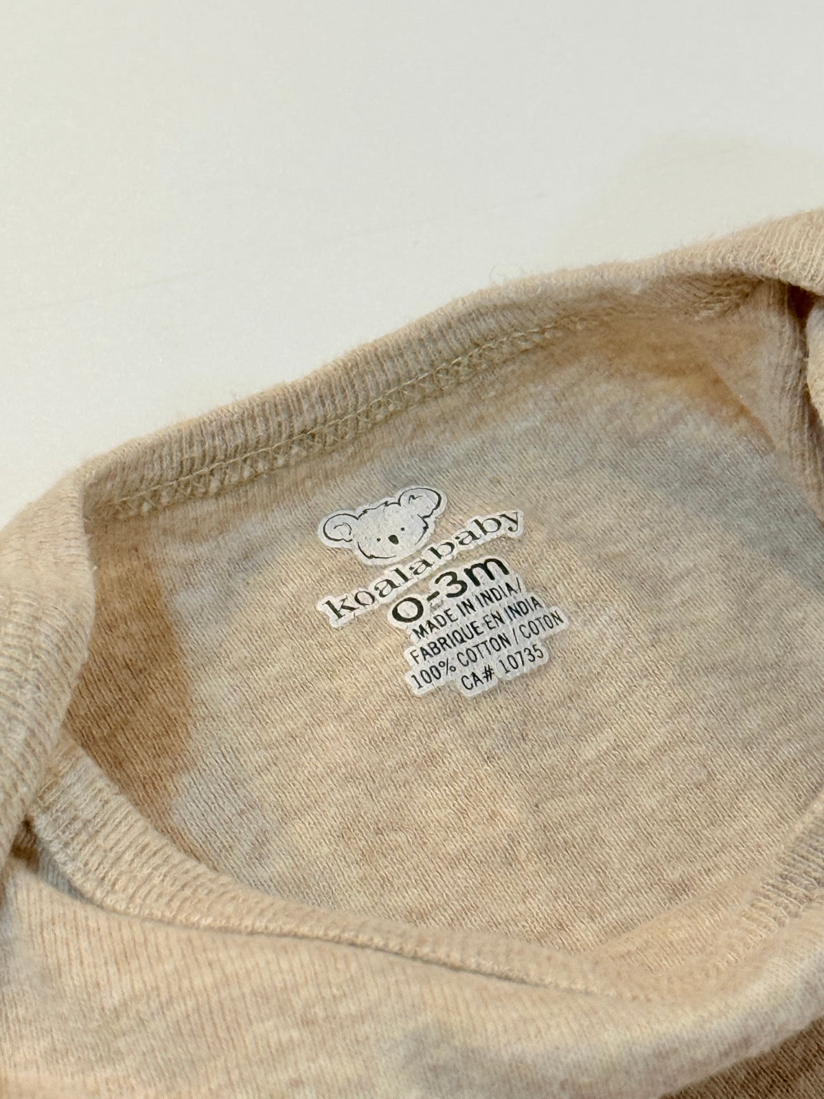 Koala Baby Gray Happy Smiley Bodysuit 0-3m