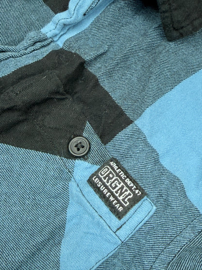 H&M ORGNL Blue Black Plaid Flannel Shirt