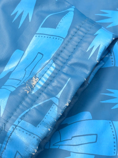 Hatley Rocket Print Fleece-Lined Raincoat Size 7