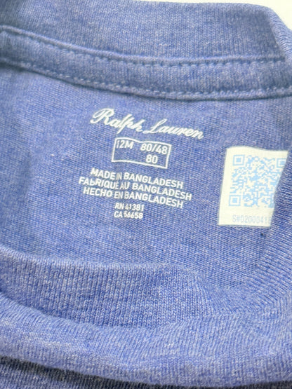 Ralph Lauren Blue Polo Shirt 12M