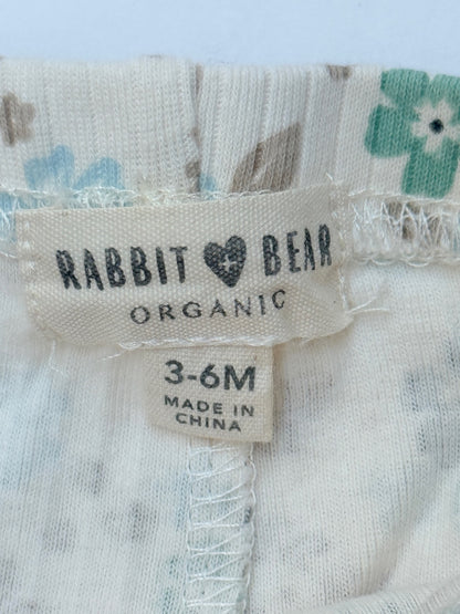 Rabbit + Bear Organic Floral Leggings 3-6M
