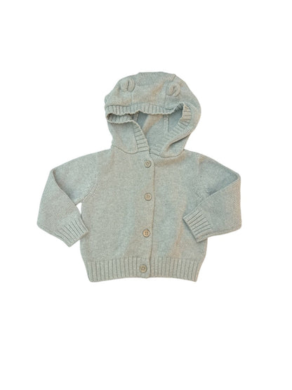 Little Earthling Knit Cardigan Bloomer Set 9-12M