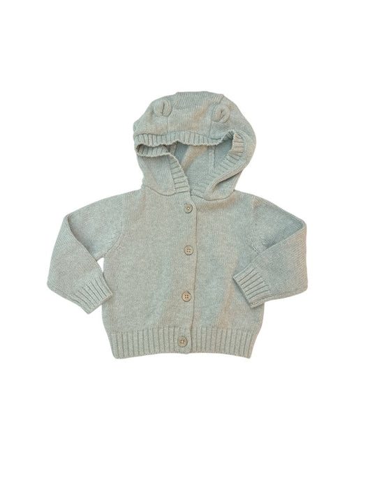 Little Earthling Knit Cardigan Bloomer Set 9-12M