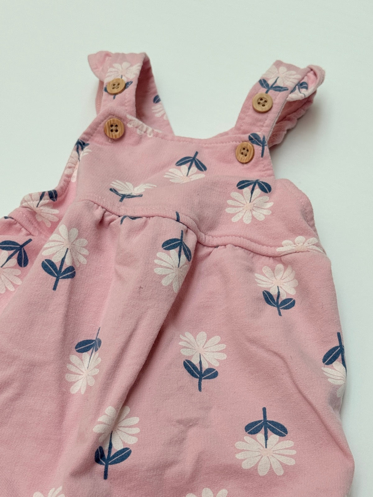 Pekkle Pink Floral Romper 12M