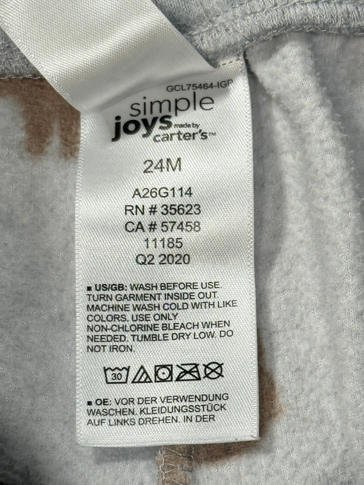 Simple Joys by Carter's Bear Fleece Joggers 24M