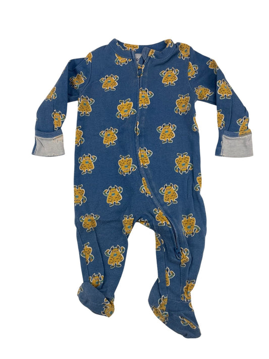 Old Navy Monster Print Sleeper 3-6M
