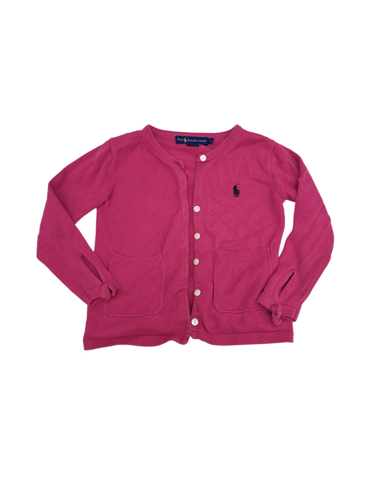 Ralph Lauren Pink Cardigan Sweater 4