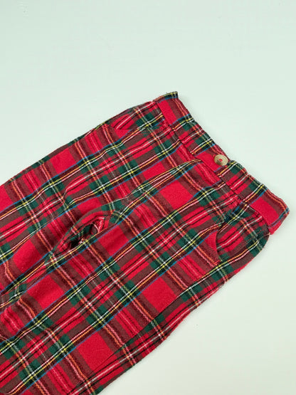 Hatley Red Tartan Plaid Pants 18-24m