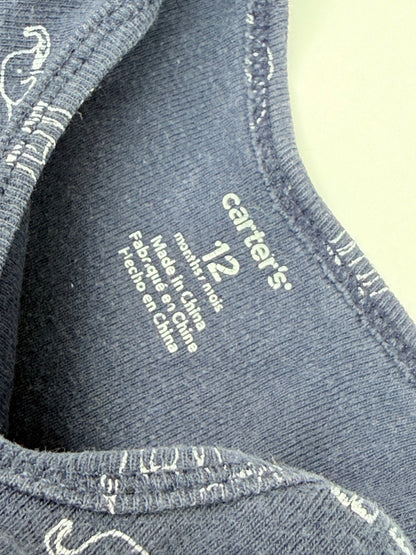 Carter's Elephant Print Bodysuit 12m