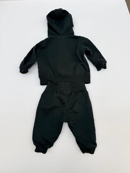 Nike Black Fleece Hoodie Jogger Set 3M