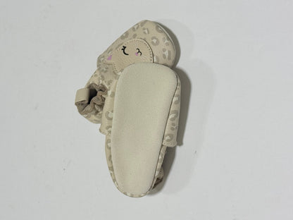 Leopard Cat Leather Baby Booties 0-6M