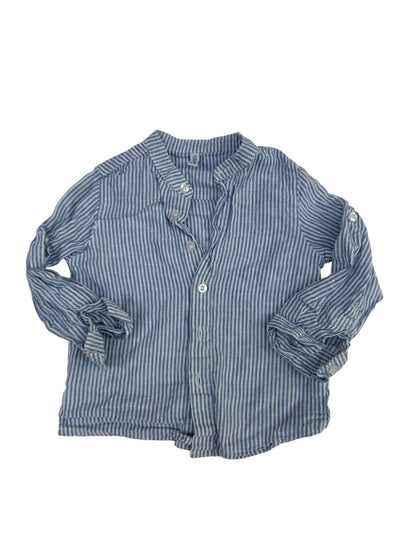 Bréal Blue Stripe Linen Shirt 18m