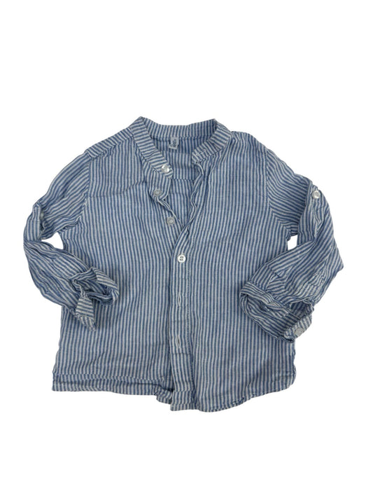 Bréal Blue Stripe Linen Shirt 18m