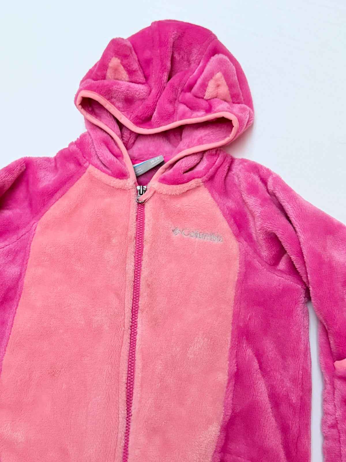 Columbia Fleece Footed Snowsuit Pink 18-24M