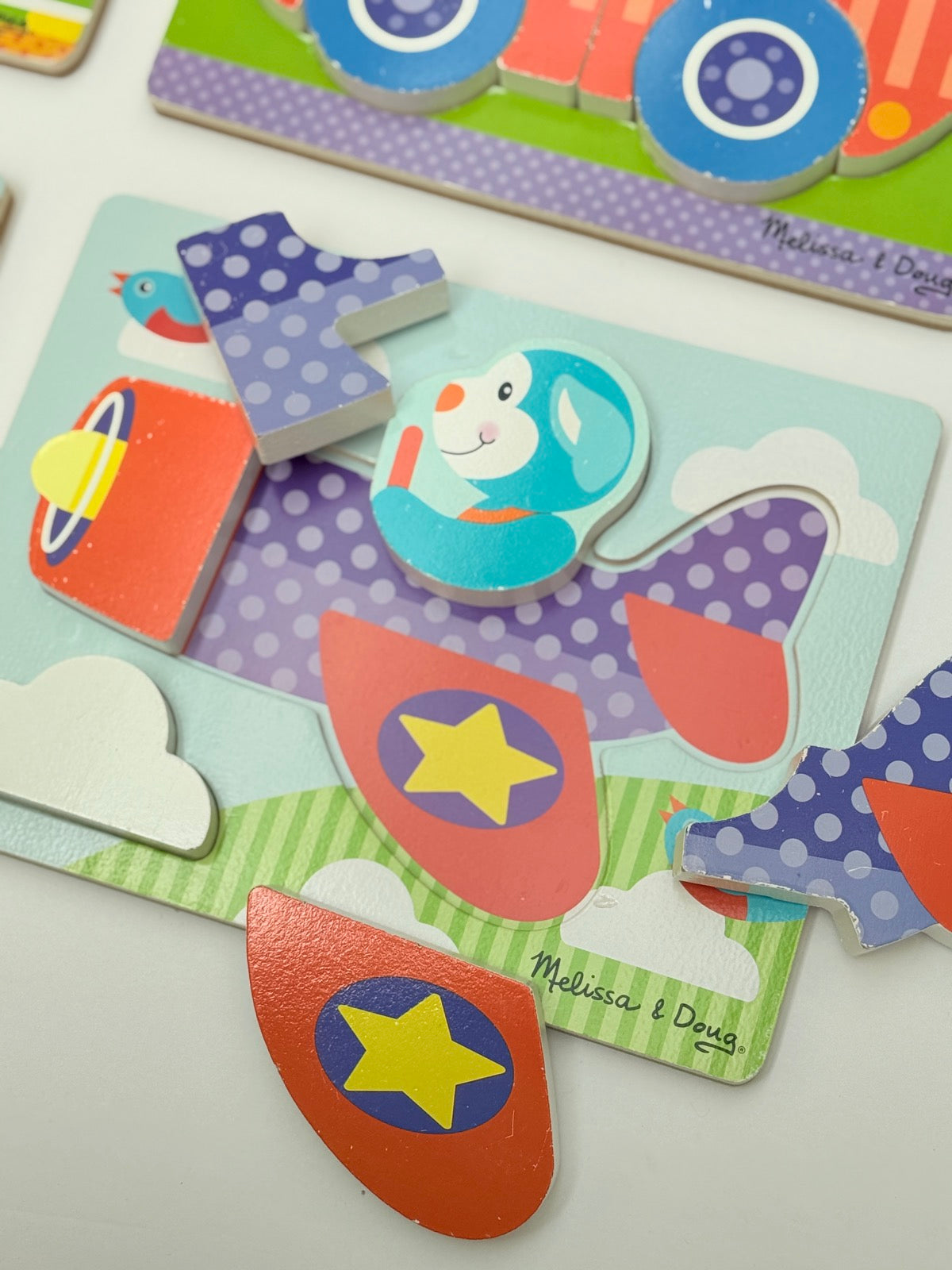 Melissa & Doug 4-Piece Chunky Puzzle Set