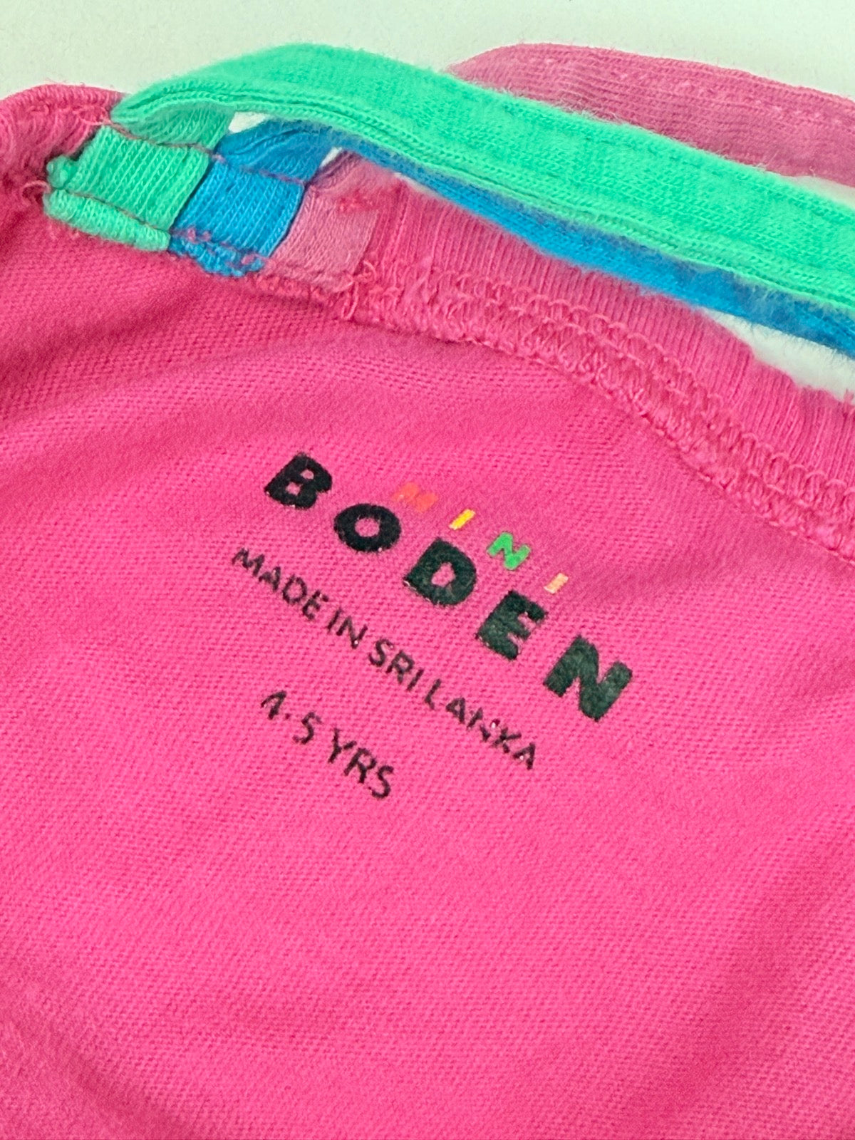 Mini Boden Rainbow Strap Tank Top 4-5Y