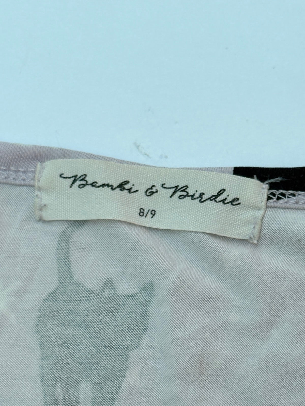 Bambi & Birdie Black Cat Nightgown Size 8/9