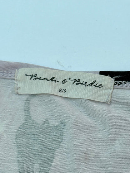 Bambi & Birdie Black Cat Nightgown Size 8/9