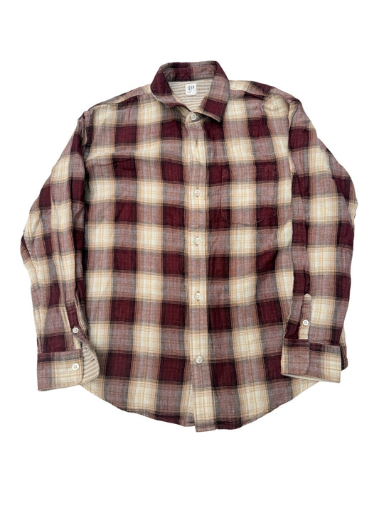 Gap Kids Plaid Flannel Shirt Size 10-12