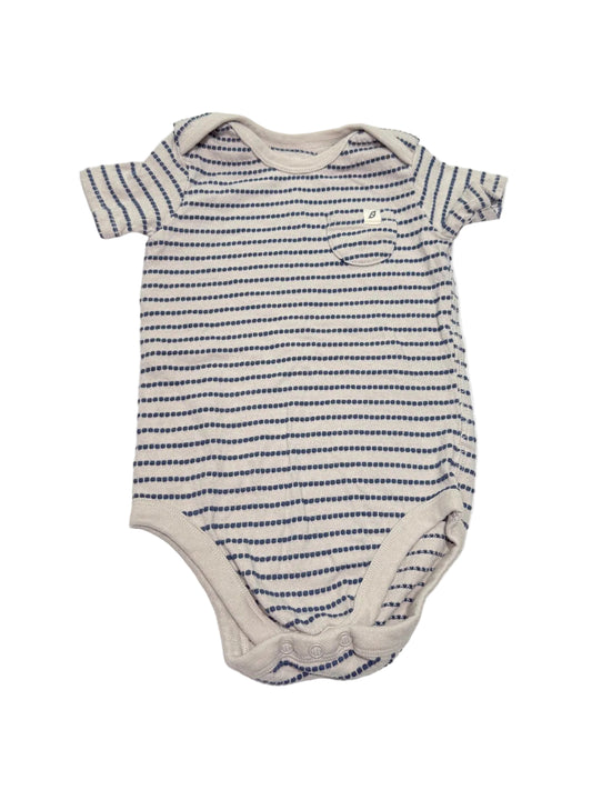 Easy-Peasy Striped Organic Cotton Bodysuit 24M