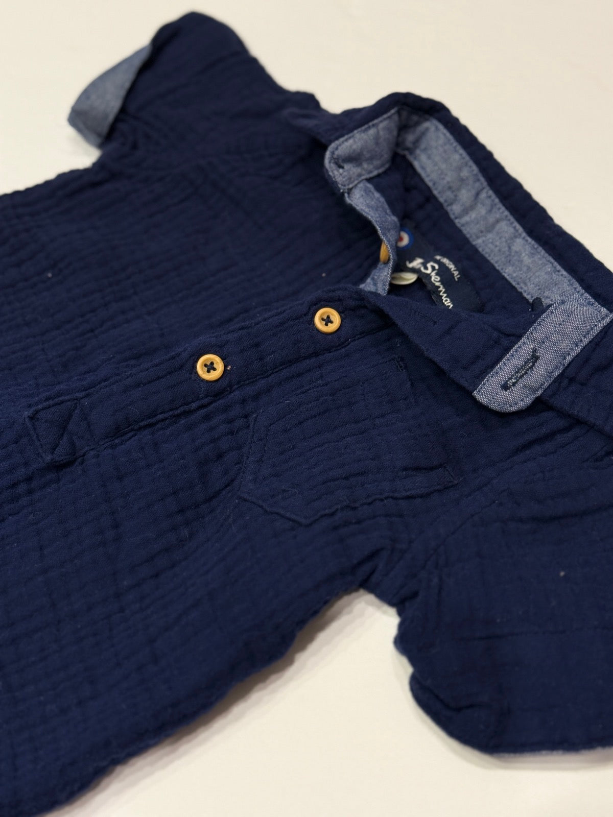 Ben Sherman Navy Polo Shirt 3-6M