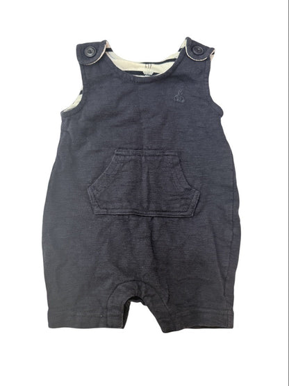 Gap Navy Romper Shortall 0-3M