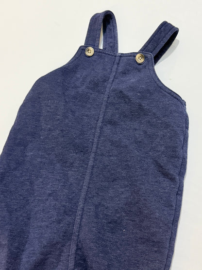 Old Navy Navy Fleece Overalls 18-24M