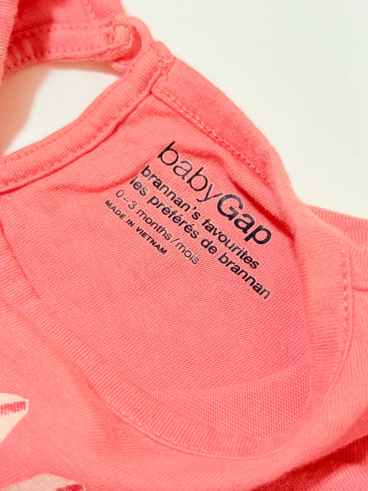 babyGap Coral Hello Dad Bodysuit 0-3M