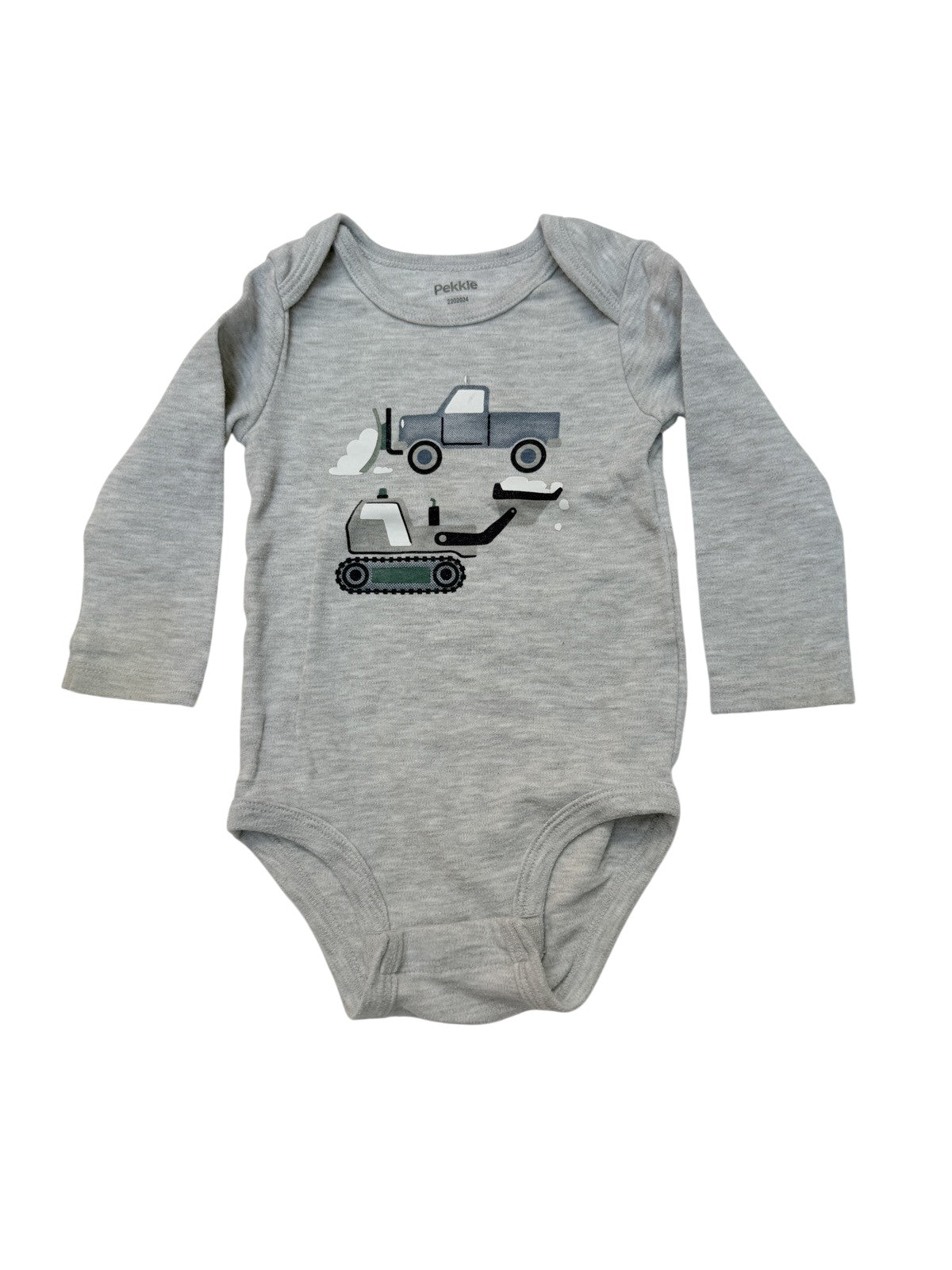 Pekkle Truck Excavator Bodysuit Size 12M
