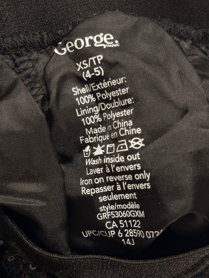 George Black Sequin Tutu Skirt XS (4-5)