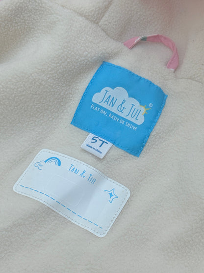 Jan & Jul Floral Pink Rain Jacket 5T