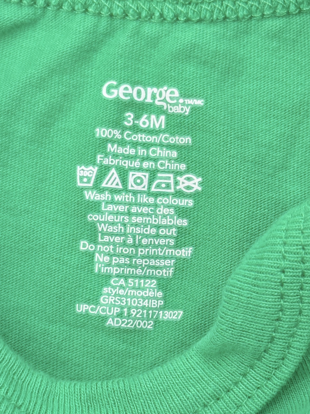 George Baby Lucky Little Dude Bodysuit 3-6M