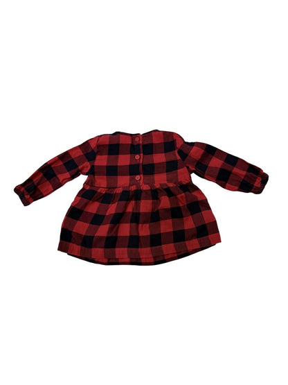 Joe Fresh Buffalo Plaid Dress 3-6M