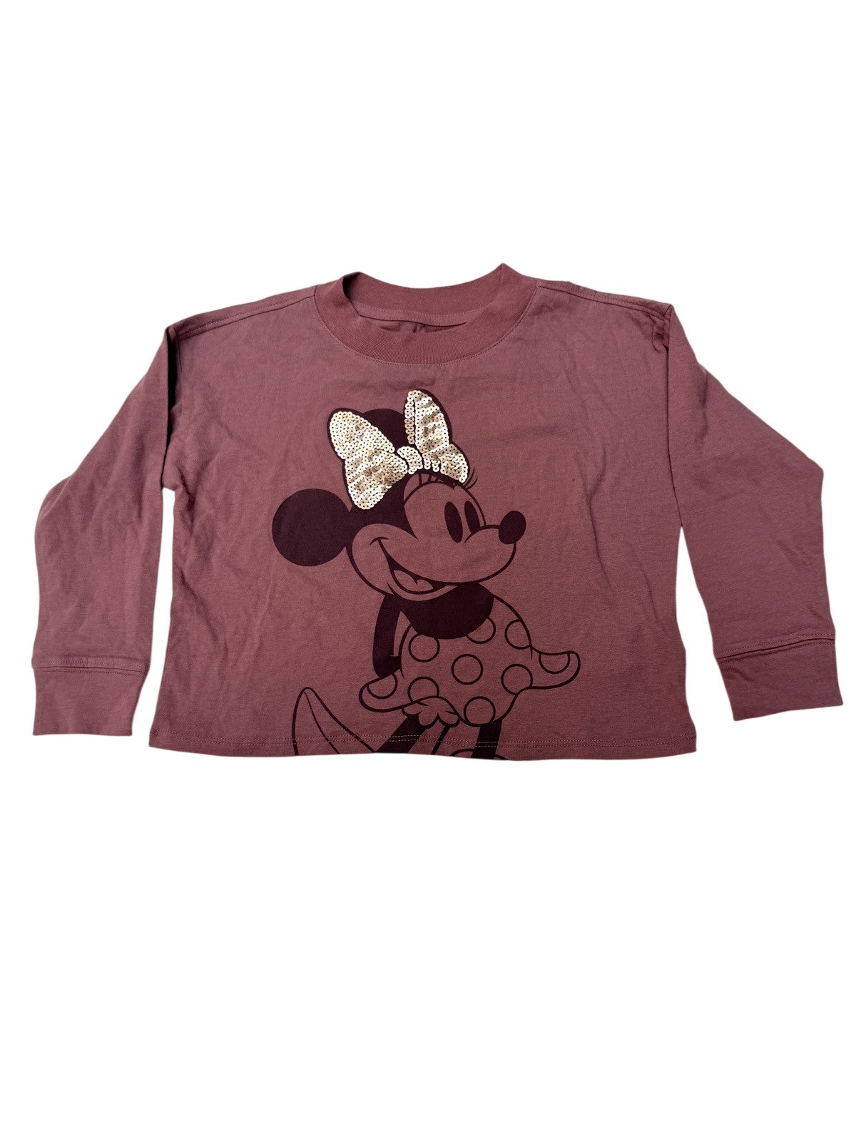 Gap Kids Disney Minnie Mouse Sequin Bow Shirt XS 4-5