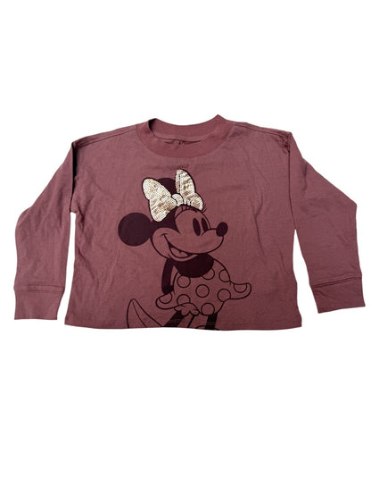 Gap Kids Disney Minnie Mouse Sequin Bow Shirt XS 4-5
