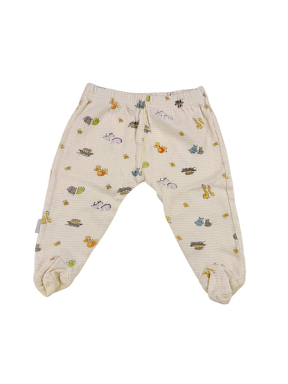 Kushies Noah's Ark Footed Pants 3M