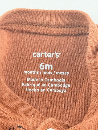 carter's Dog Print Henley Bodysuit 6M