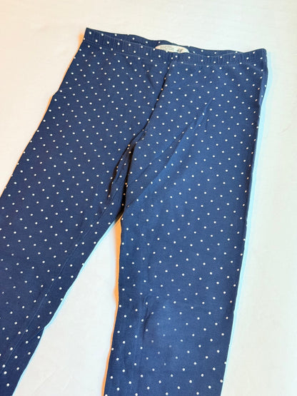 H&M Navy Polka Dot Leggings Size 6-7Y