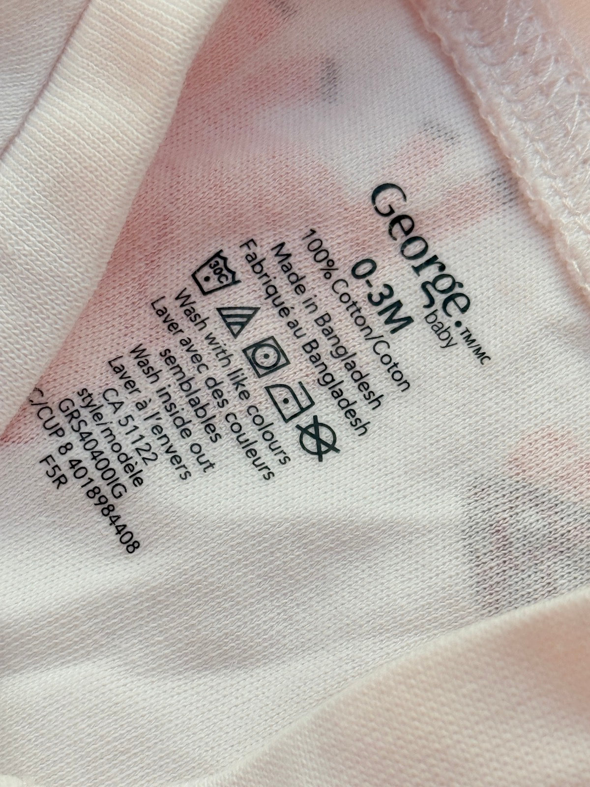 George Baby Animal Print Sleeper 0-3M