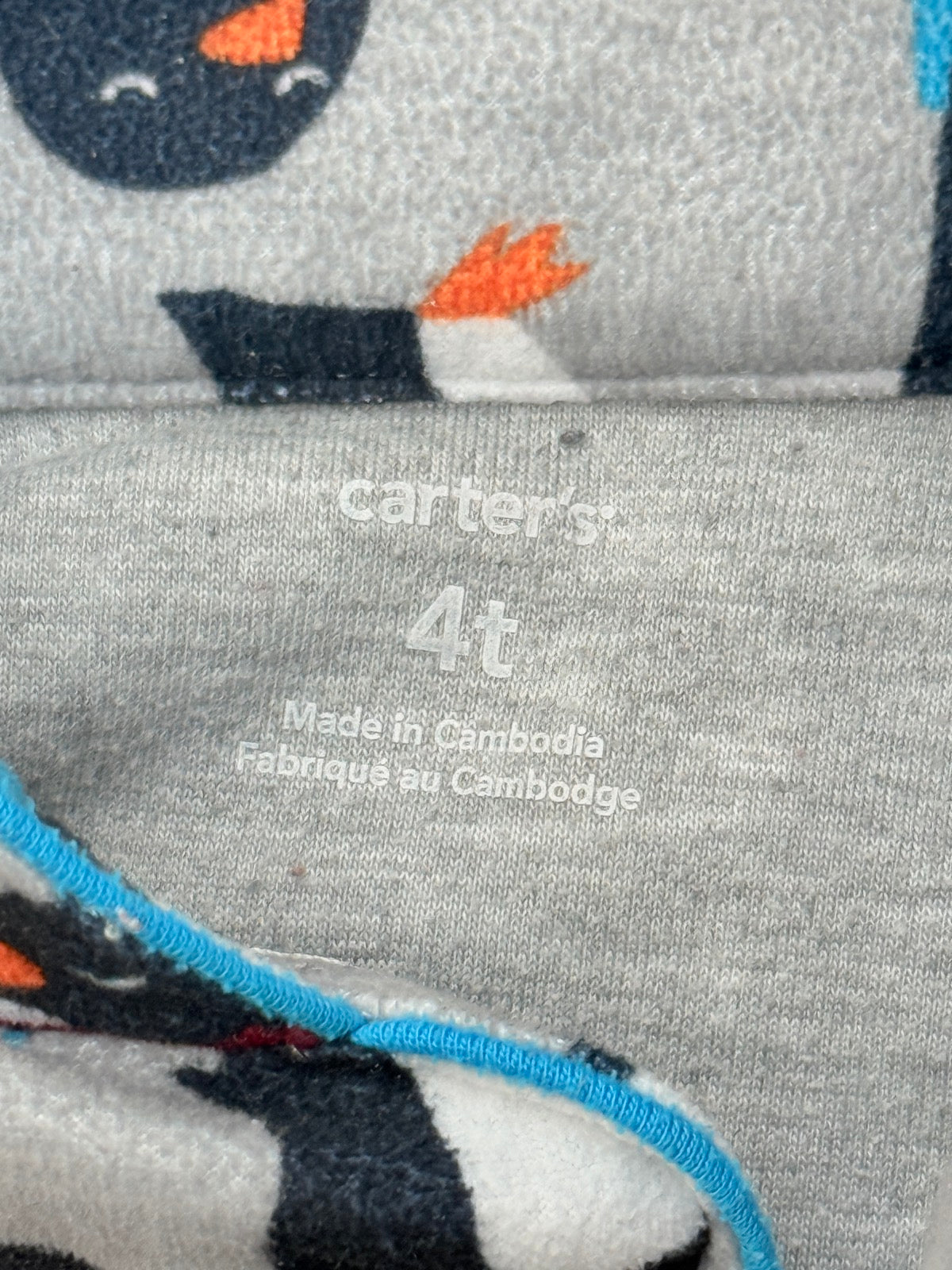 Carter's Penguin Flannel Pajama Set 4T