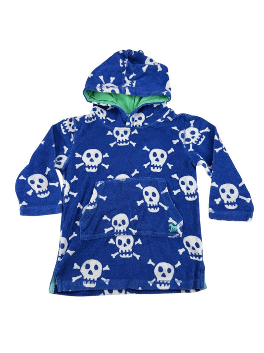 Mini Boden Skull Terry Hoodie 2-3Y