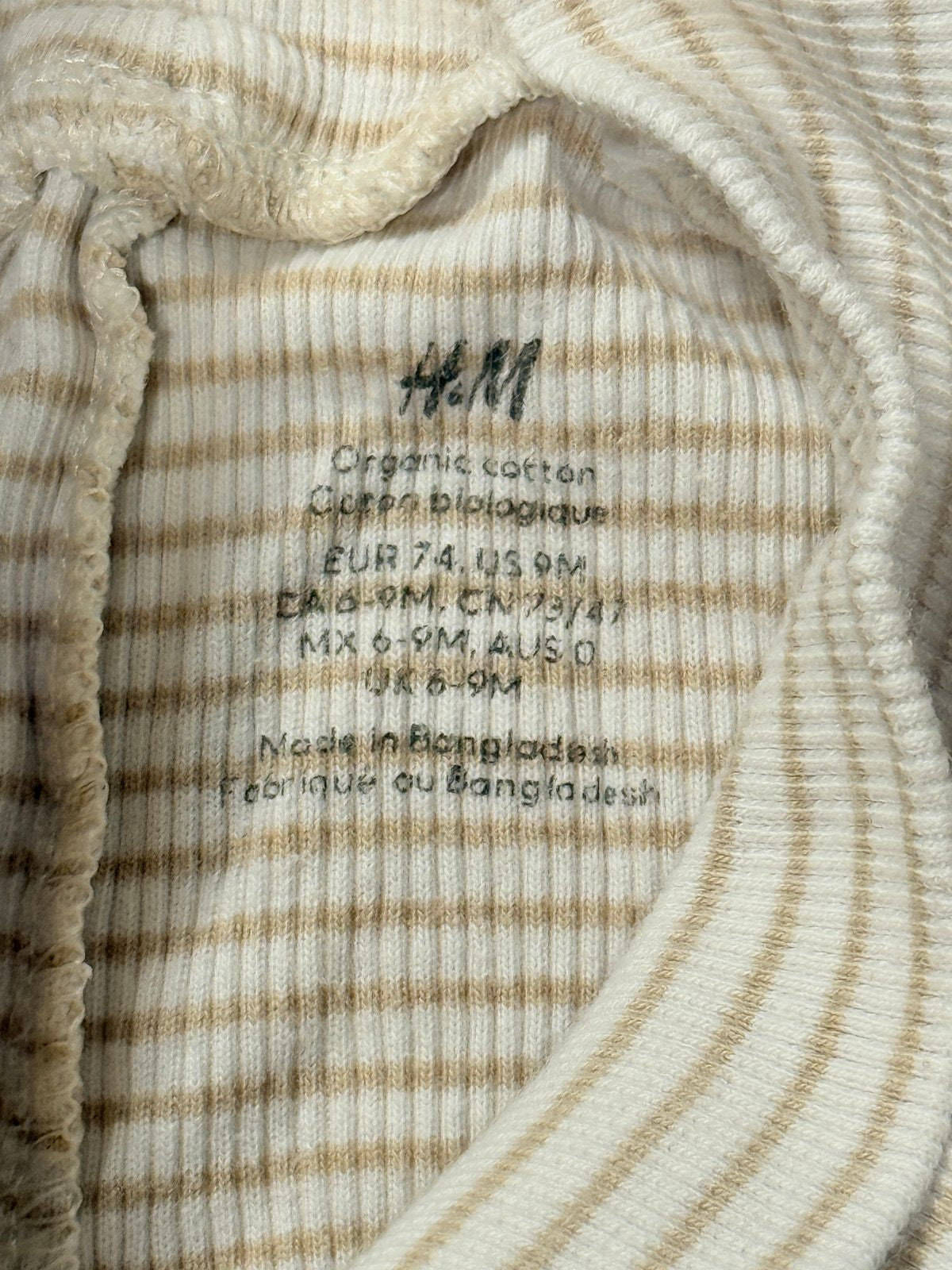 H&M Striped Ribbed Leggings 9M