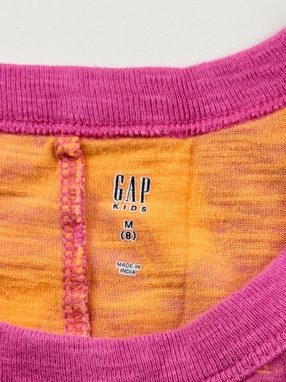 Gap Kids Orange Pink Floral Dress Size M (8) 8