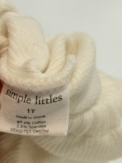 Simple Littles Thick Organic Cotton Ribbed Knit Set 1T